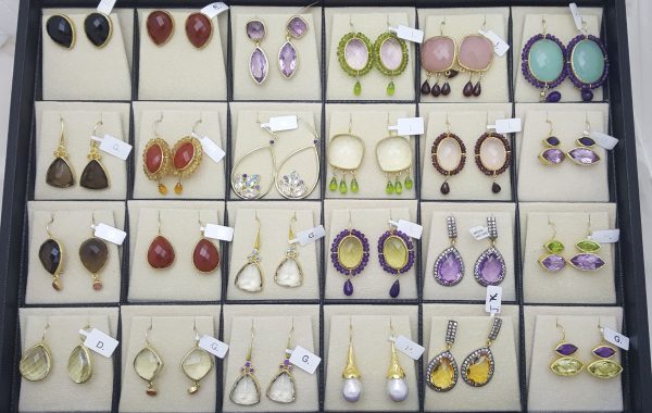 GOLD PLATED EARRINGS, 1