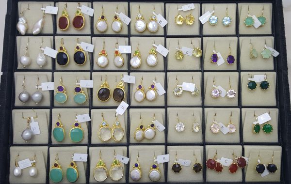 GOLD PLATED EARRINGS, 2